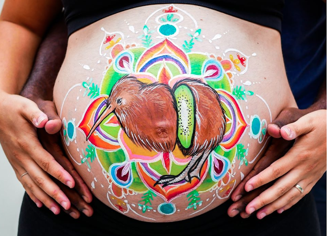 Belly painting - grossesse - Laureline Martin Maquillage