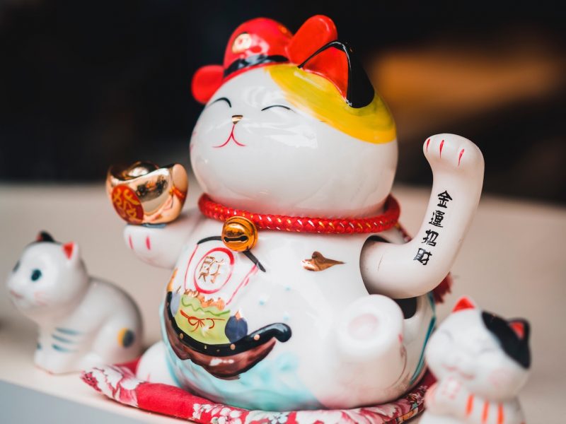 manekineko - lucky cat - unsplash - charlie firth