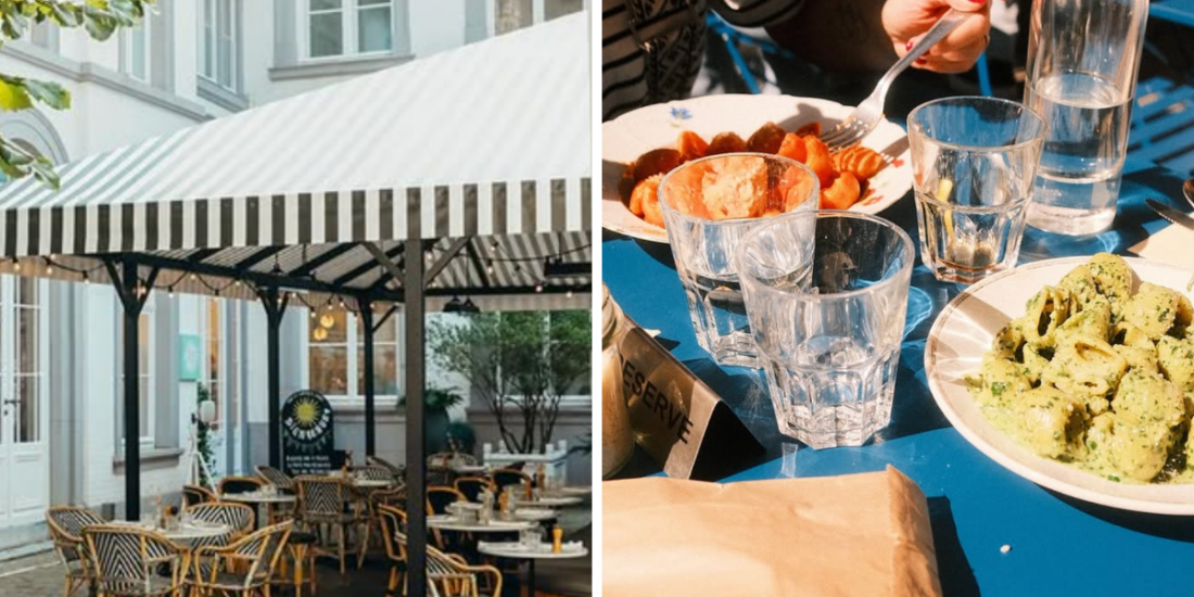 Les meilleures terrasses de restos de Liège (ici, Olga et l'Altro Maccheroni) - DR