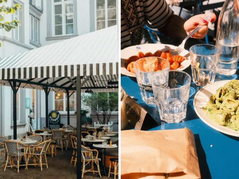 Les meilleures terrasses de restos de Liège (ici, Olga et l'Altro Maccheroni) - DR