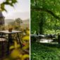 Les plus belles terrasses de restaurants étoilés à Liège et dans les environs (ici, le Château Neercanne et La Roseraie) - photos DR